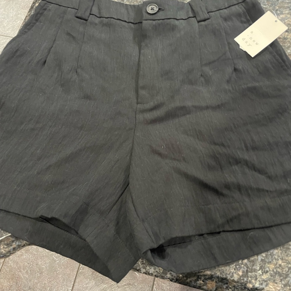 a new day Black High Waist Shorts
